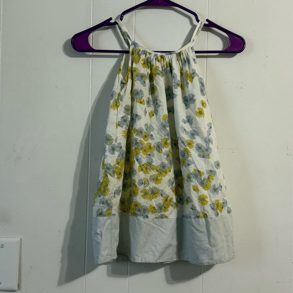 GAP Kids Casual‎ Dress with Yellow and Gray Floral
